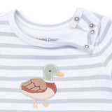 Mama Mallard - Long Sleeve Snap Shoulder Romper