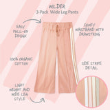 WILDER 3-Pack Wide Leg Sweatpants