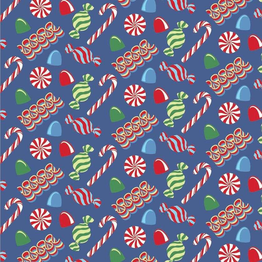 Jack Boys' Pajama Pant Set - Christmas Candy Blue