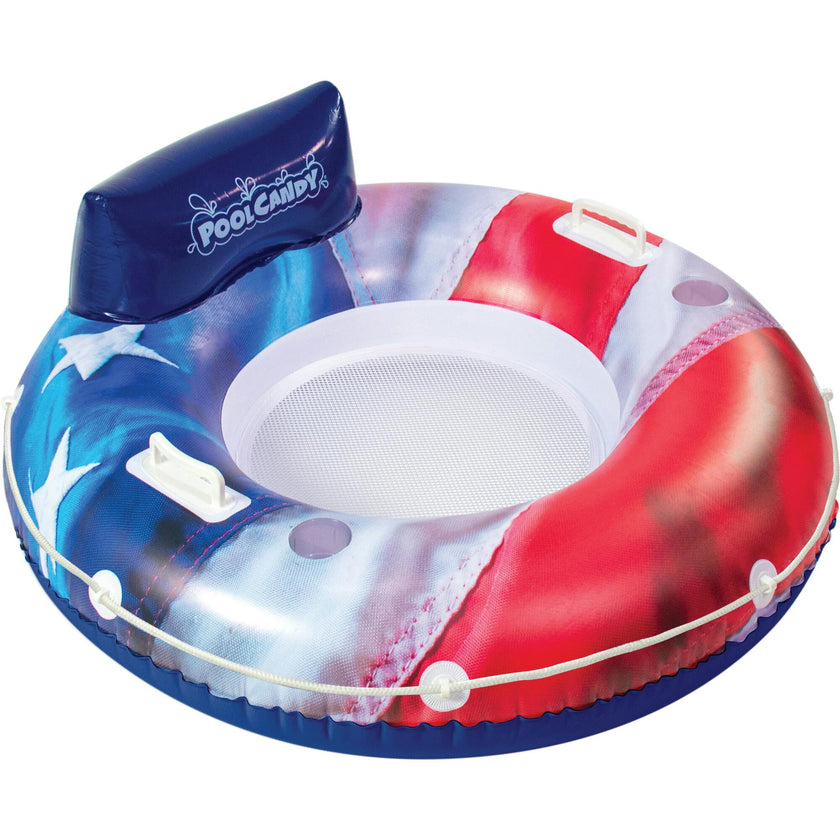Stars & Stripes&nbsp;RealPrint River Tube with Back Rest