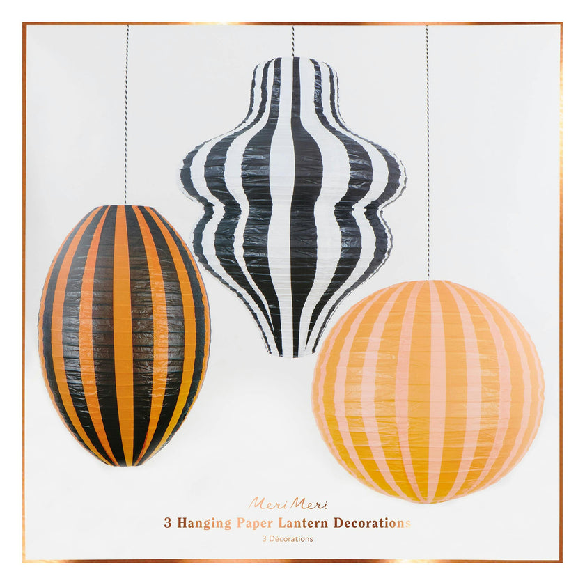 Stripy Halloween Lanterns