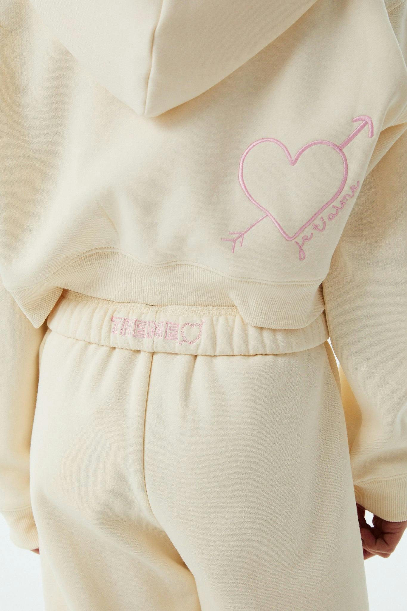 Mia Winter White French Terry Zip up Hoodie - Ma Cherie