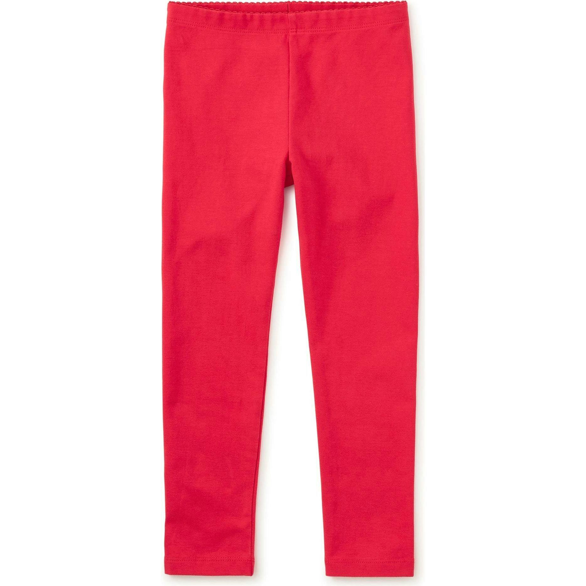 Solid Leggings, Red