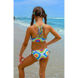 Aolani Printed Two Piece Swimsuit