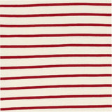 unisex cream and red stripe pant