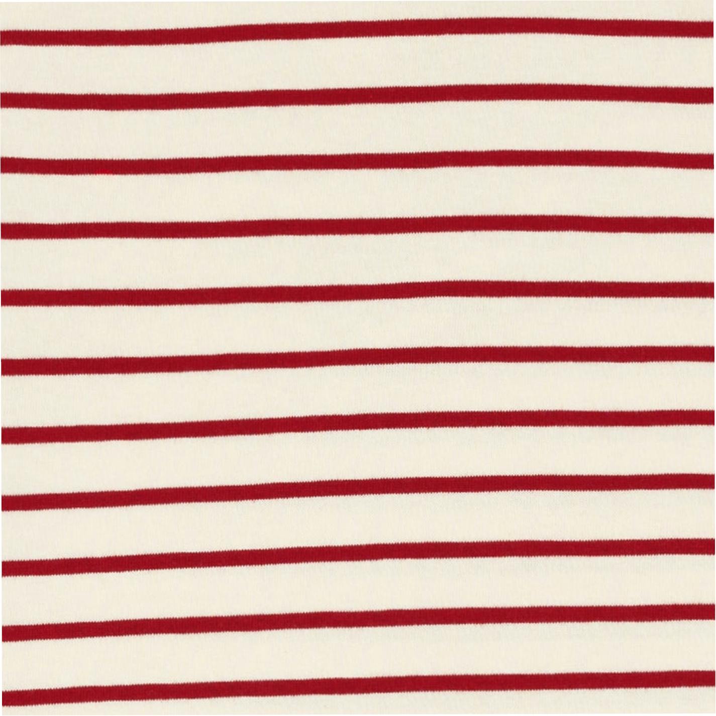 unisex cream and red stripe pant