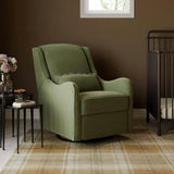 Devon Recliner and Swivel Glider in Olive Boucle