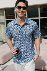 The Azaleas - Navy Golf Shirt