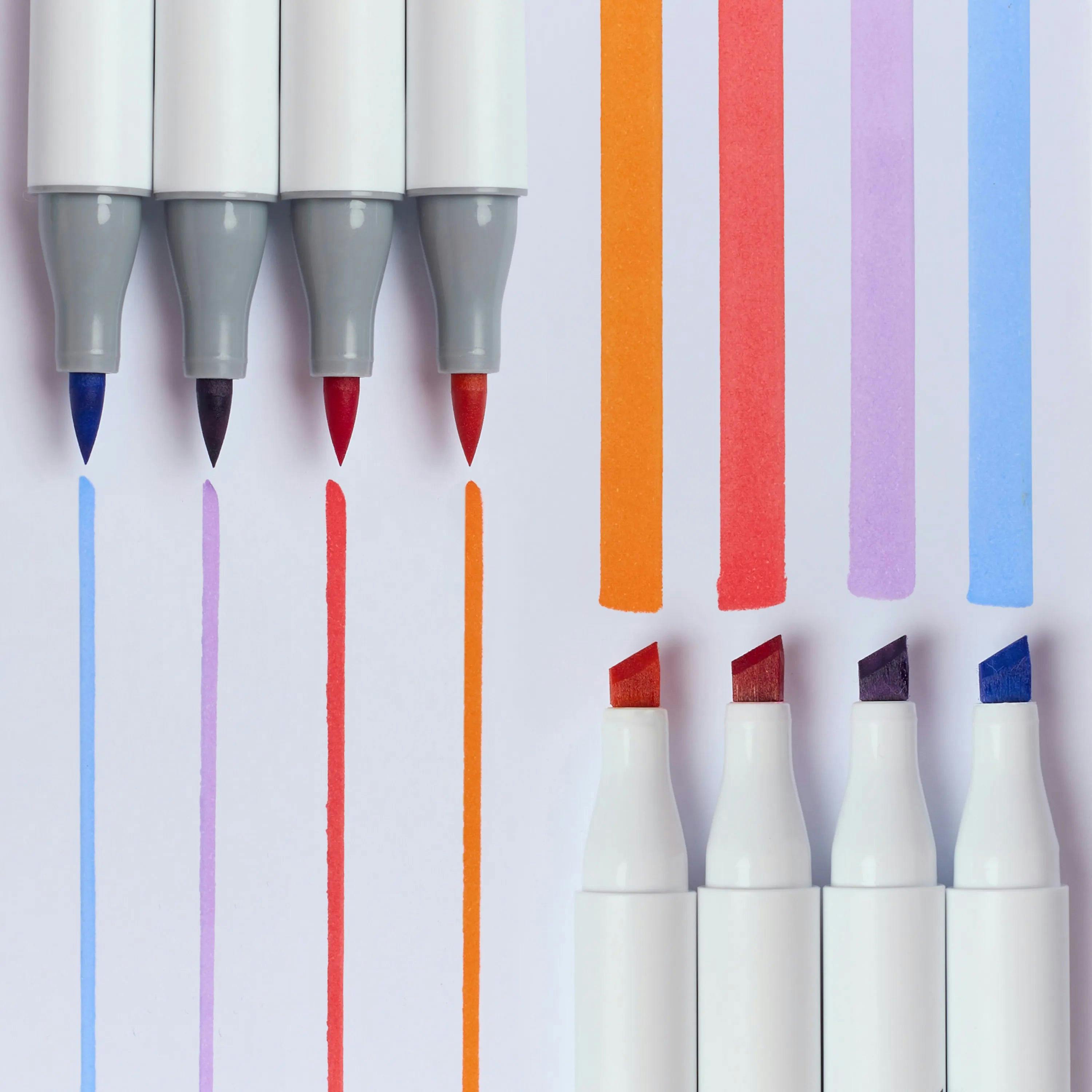 Alcohol Markers Smooth Ink (9 colors)