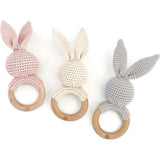 Bow Swaddle and Teether Set - Pink Bunny