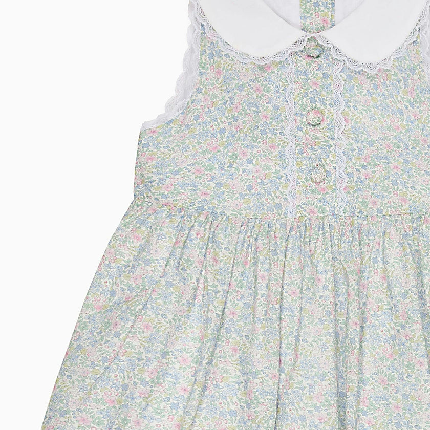 Light Blue Floral Aimee Girl Dress