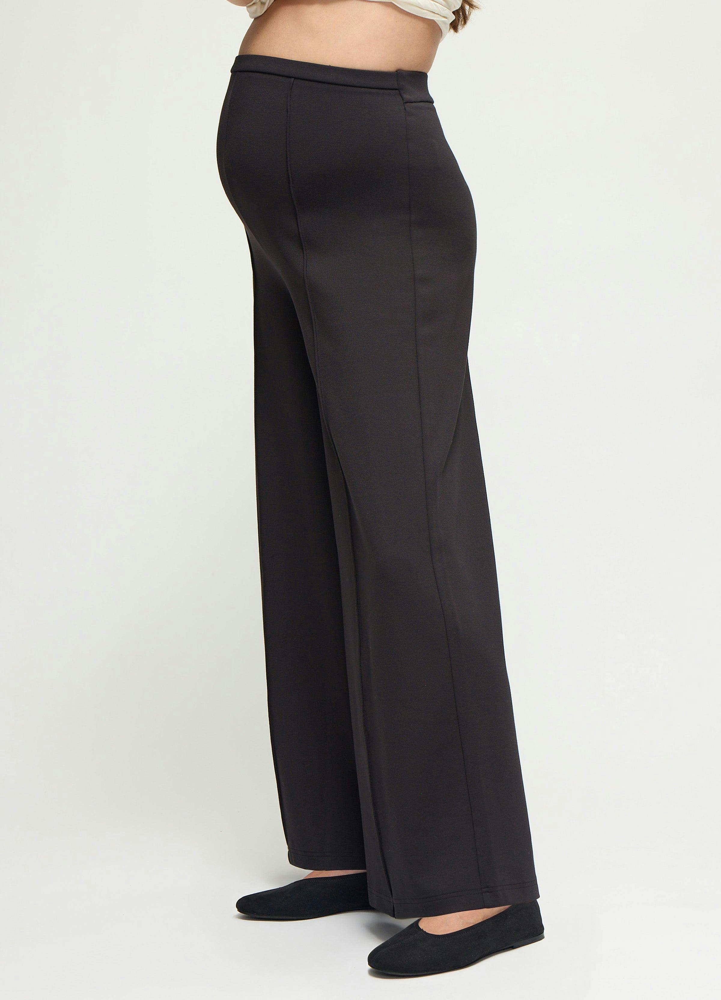 Flare Ponte Knit Maternity Pants