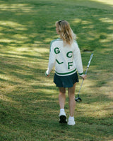 Emily Varsity Cardigan - Golf