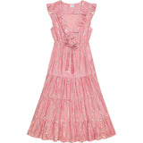 Women's Luxe Giselle Silk Dupioni Maxi Dress, Pink