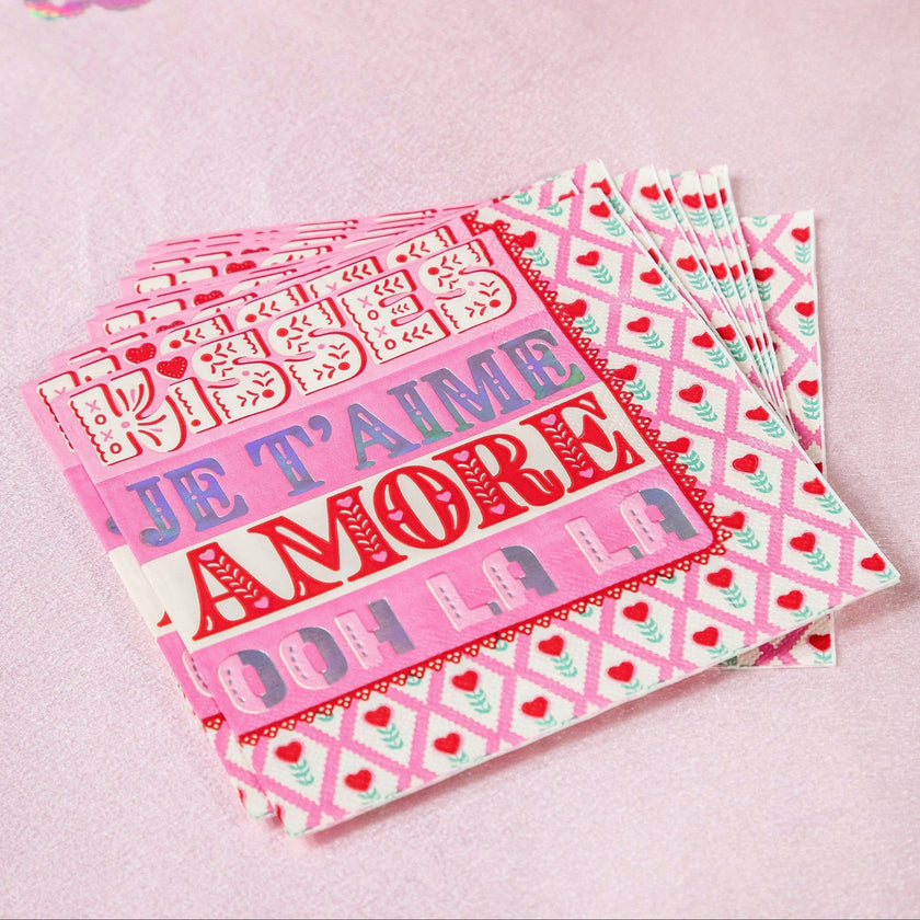 Packed Party Ooh La Love Valentine's Napkins (20 count)