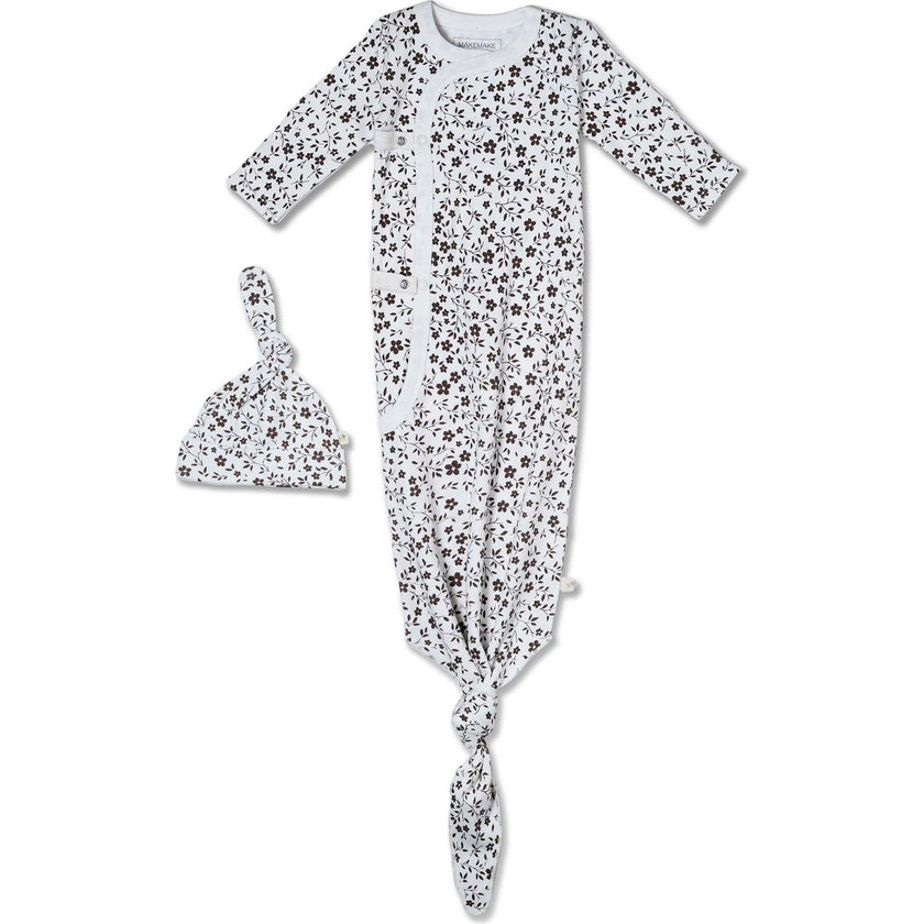 Organic Kimono Knotted Sleep Gown