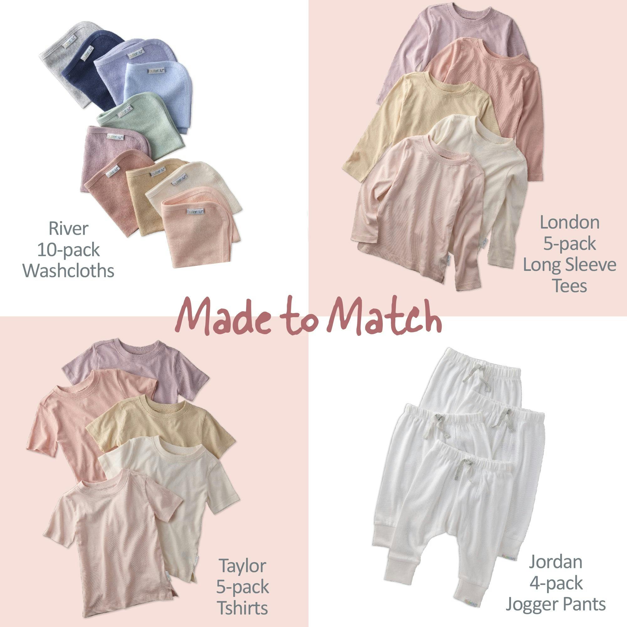 TAYLOR 5-Pack Toddler Short Sleeve T-Shirts