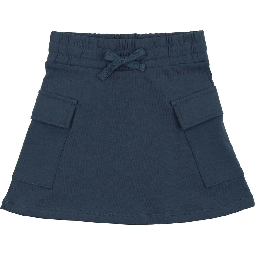 Rugby Stripe Pocket A-Line Short Skirt