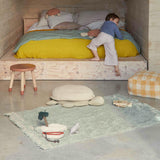 Waves Washable Rectangle Play Rug