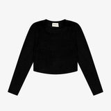 Tenly Rayon Rib Curved Hem L/S Top