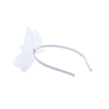 White Elegant Pearl Bow Headband