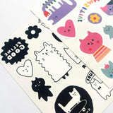 Tattoo-Palooza x Suzy Ultman: Temporary Tattoos Mini Pack - Pawsitive Cats