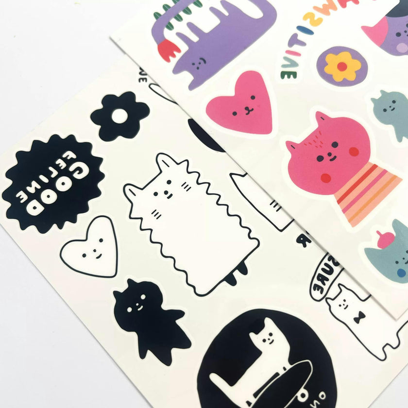 Tattoo-Palooza x Suzy Ultman: Temporary Tattoos Mini Pack - Pawsitive Cats