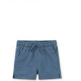 Knit Drawstring Shortie, Blue