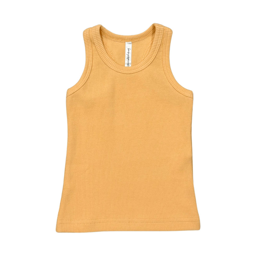 Girls Ribbed Tank in Desert Mist