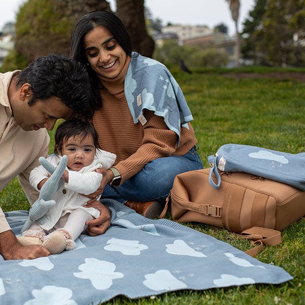 Dreamy Clouds Baby Blanket Set