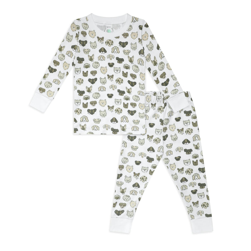 Mini Woof Squad Grey Two piece Kids Pajama