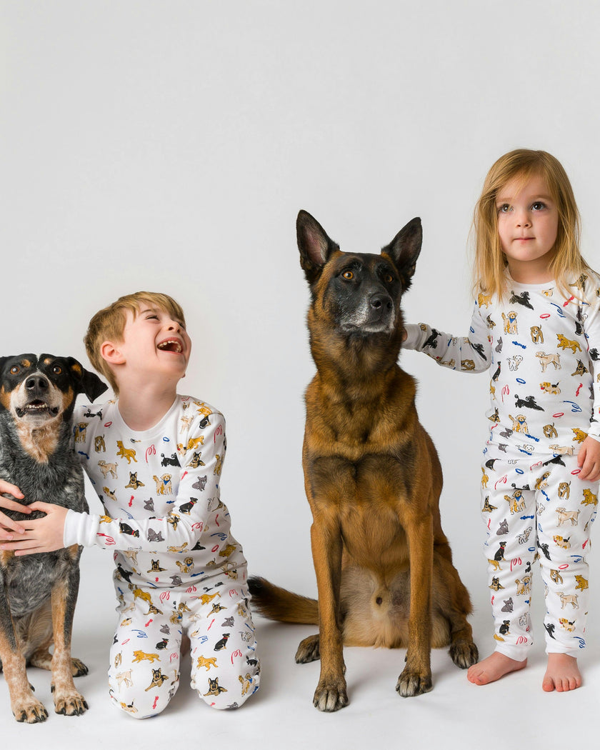 The Organic Long Sleeve Pajama Set [Dog Days]