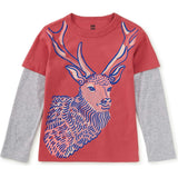 Regal Layered Tee, Purple