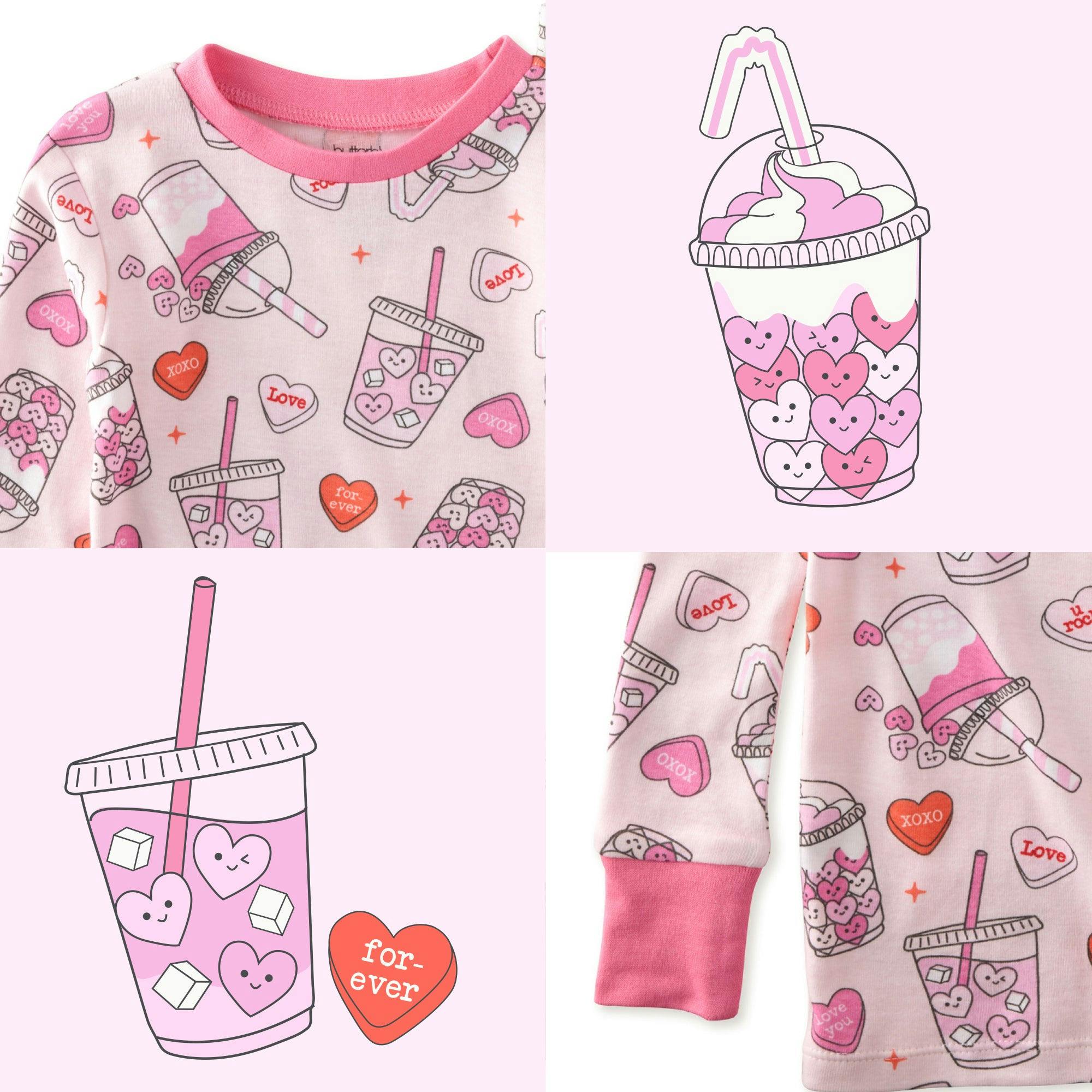 ZEN 2-Piece Toddler Girls Pajamas