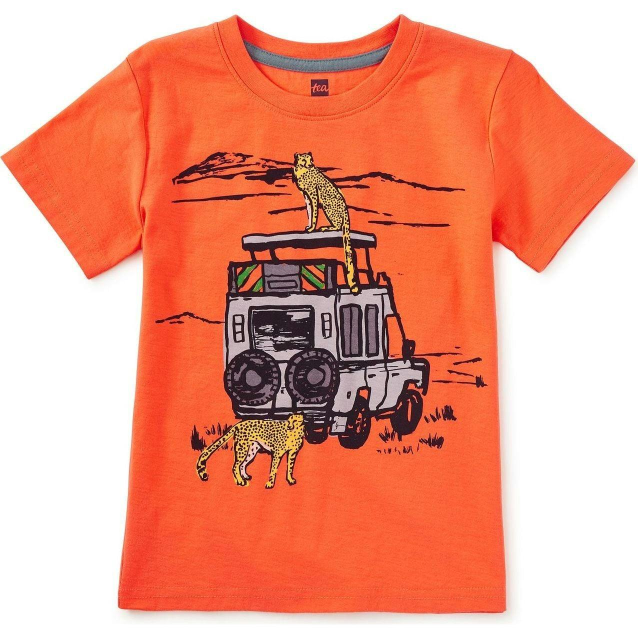 Safari Truck Graphic Tee, Orange