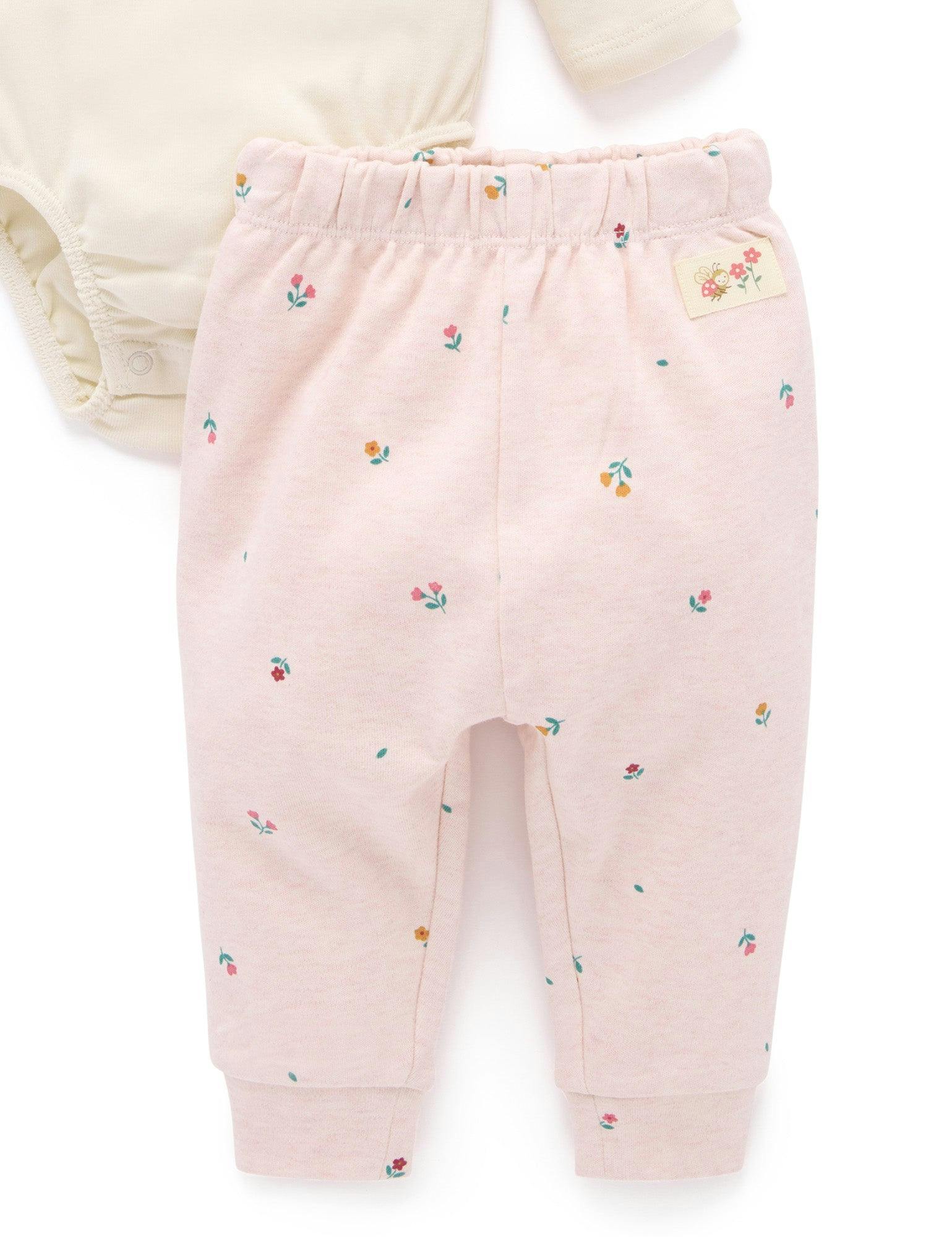 3 Piece Gift Set Sweet Pea Print