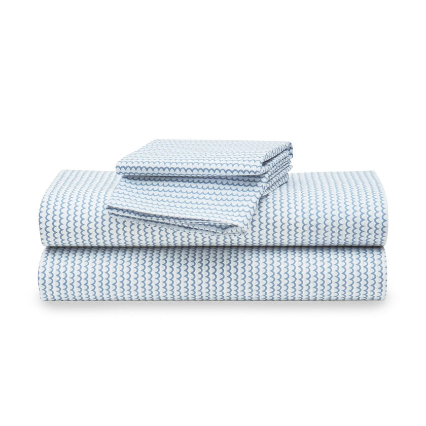 Luxe Premium Percale Bed Sheets in La Mer