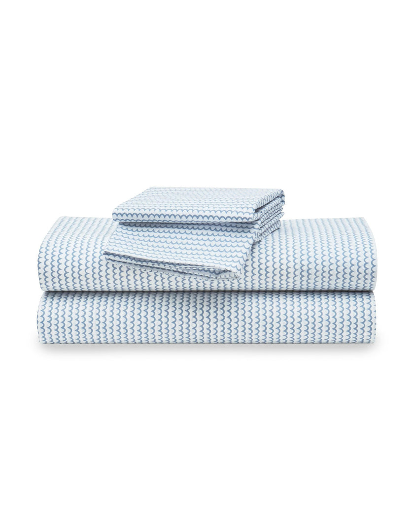 Luxe Premium Percale Bed Sheets in La Mer