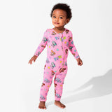 PAW Patrol: Varsity Pink Bamboo Convertible Footie