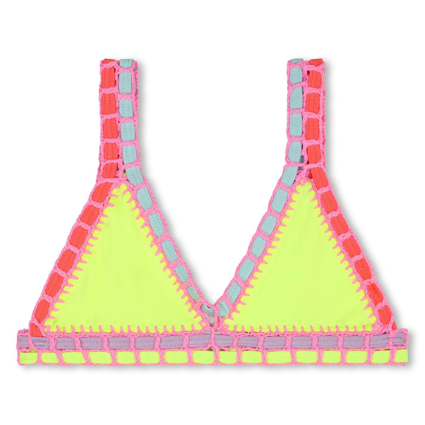 Yellow Crochet Trim Bikini