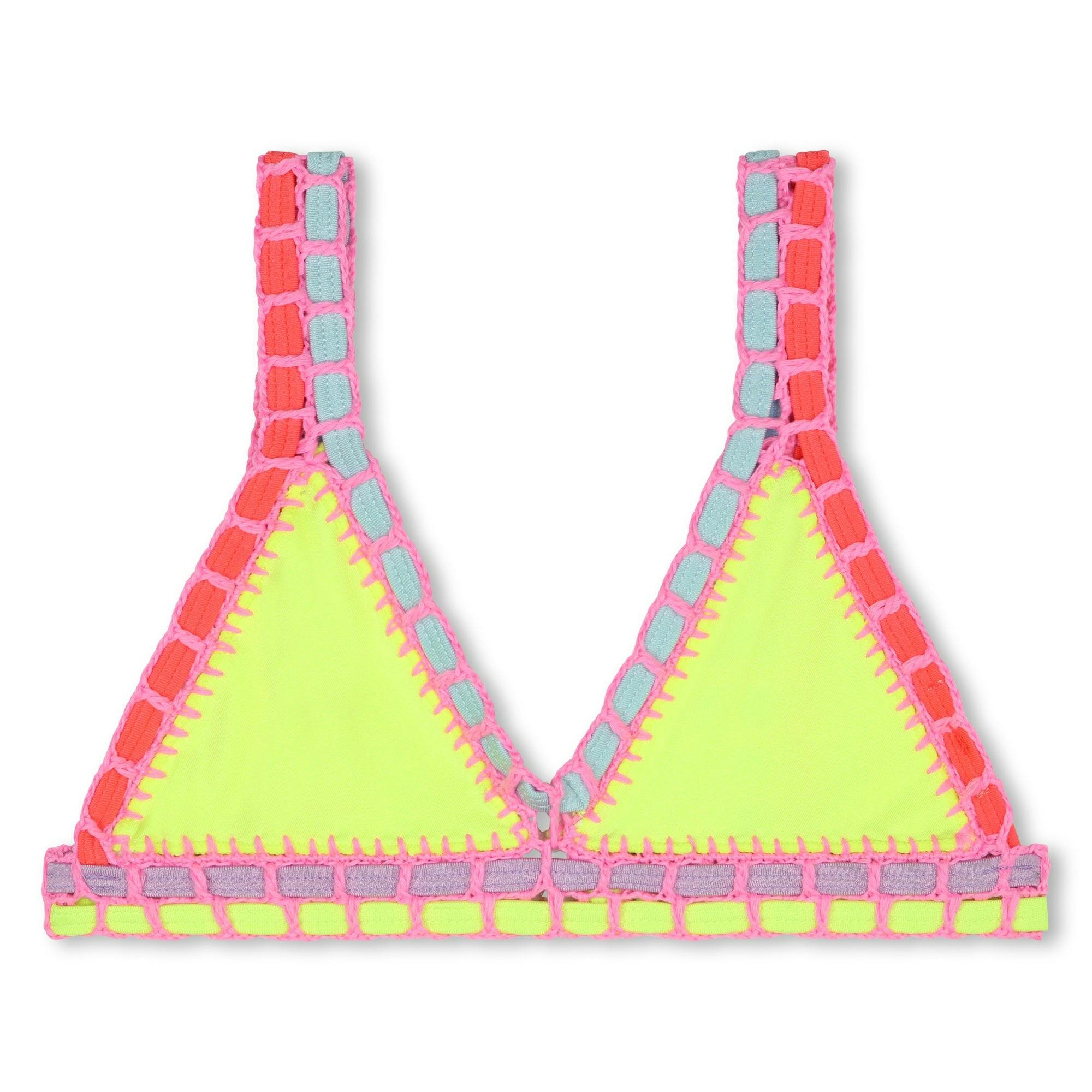 Yellow Crochet Trim Bikini