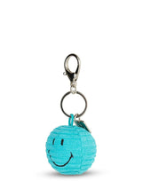 Smiley Keychain ECO Corduroy Teal - 2"