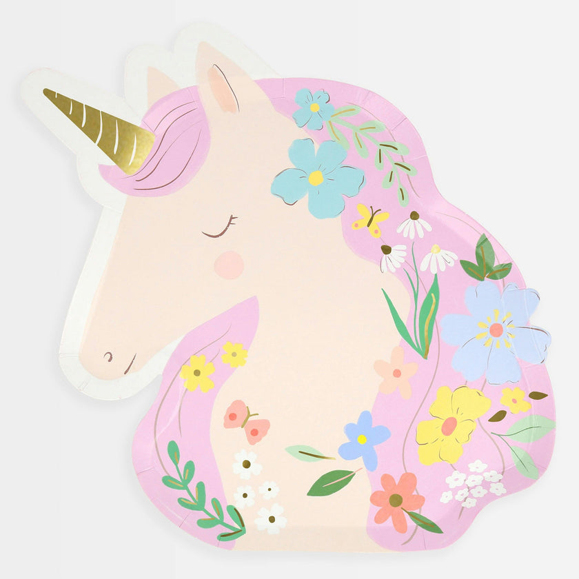 Meadow Unicorns Shaped Plates