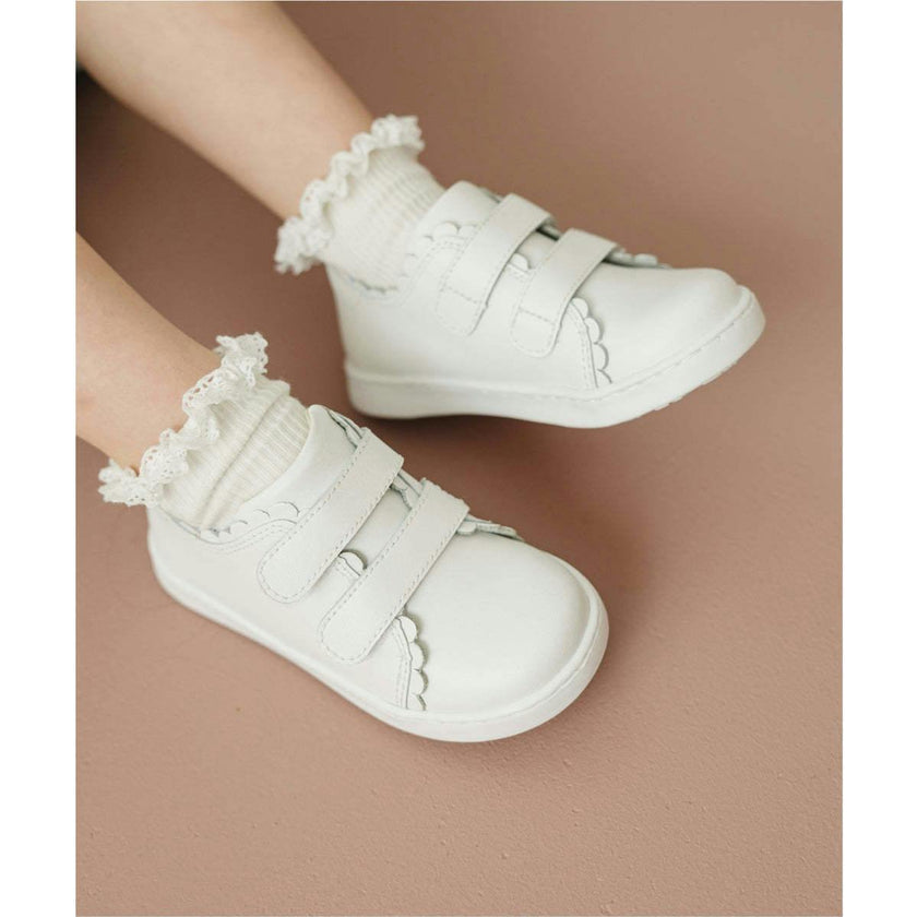 Caroline Scalloped Sneaker
