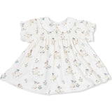 Flower Ducklings - Smocked Dress Set with Headband