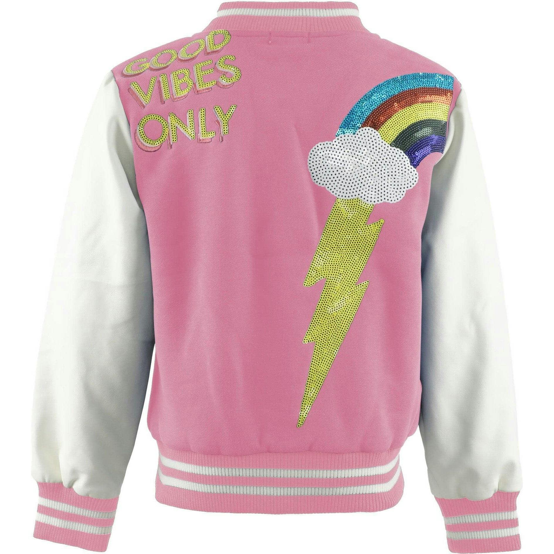 Good Vibes Varsity Bomber Jacket