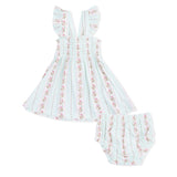 Antoinette Stripe - Smocked Top with Bloomer