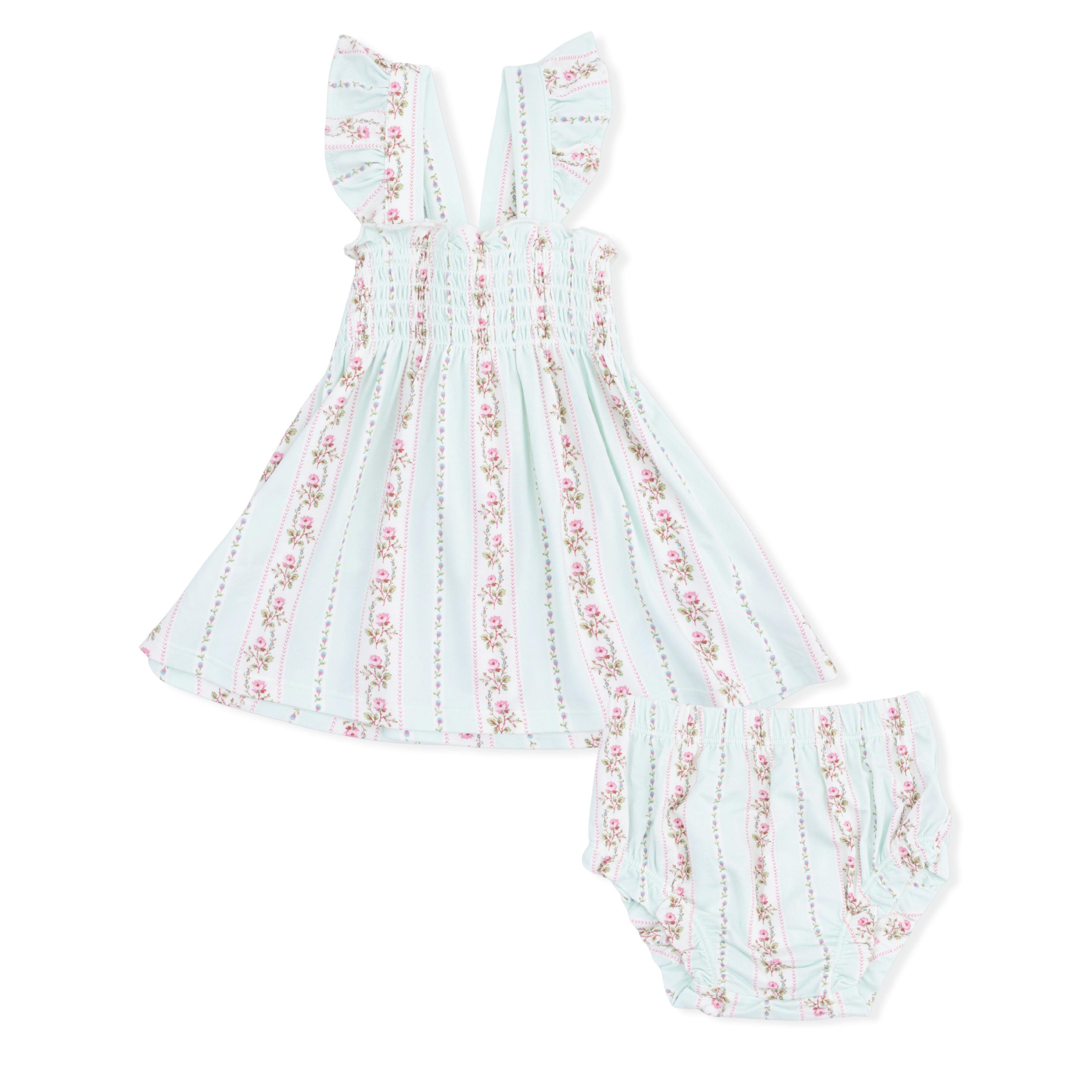 Antoinette Stripe - Smocked Top with Bloomer