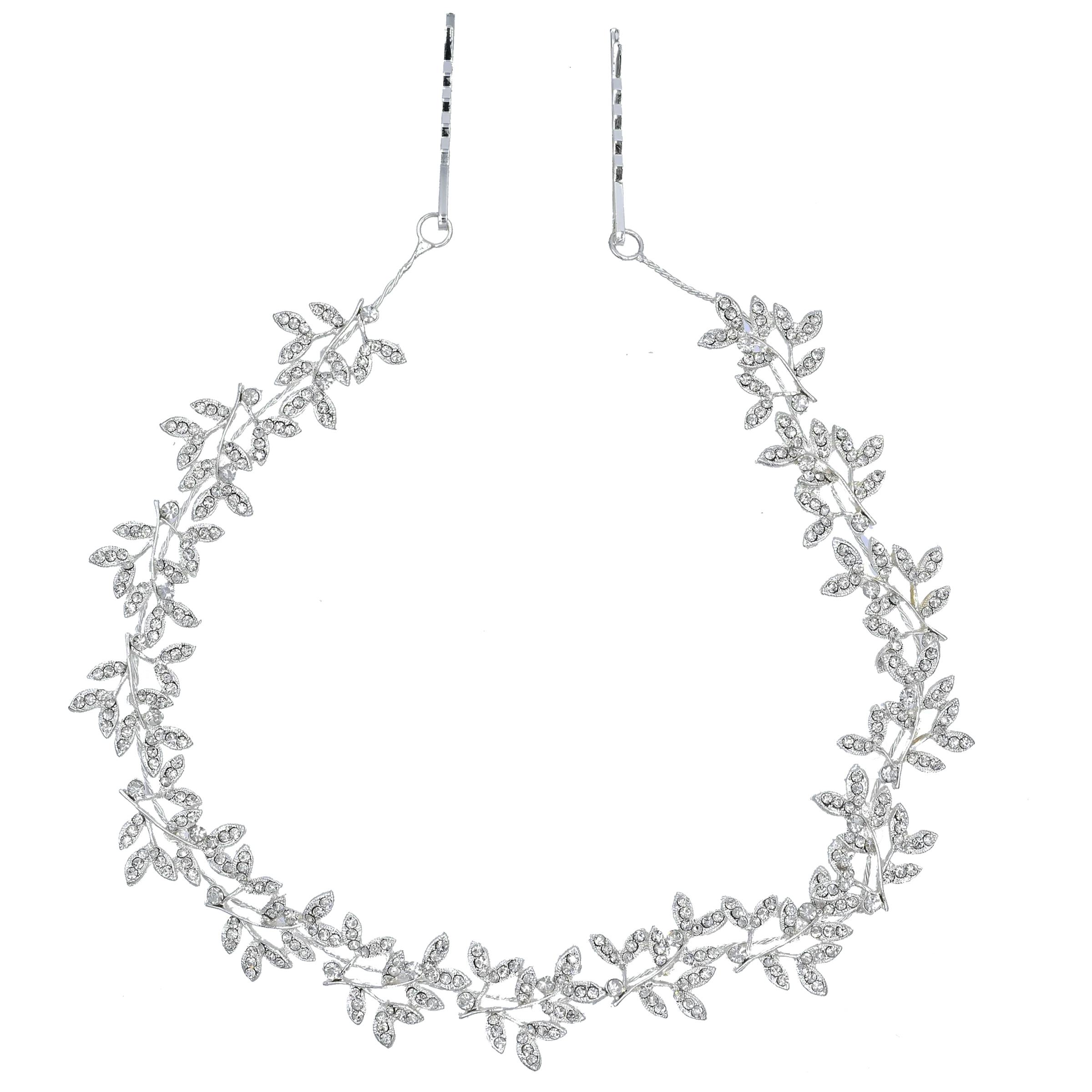 Crystal Shimmering Lei Hair Vine