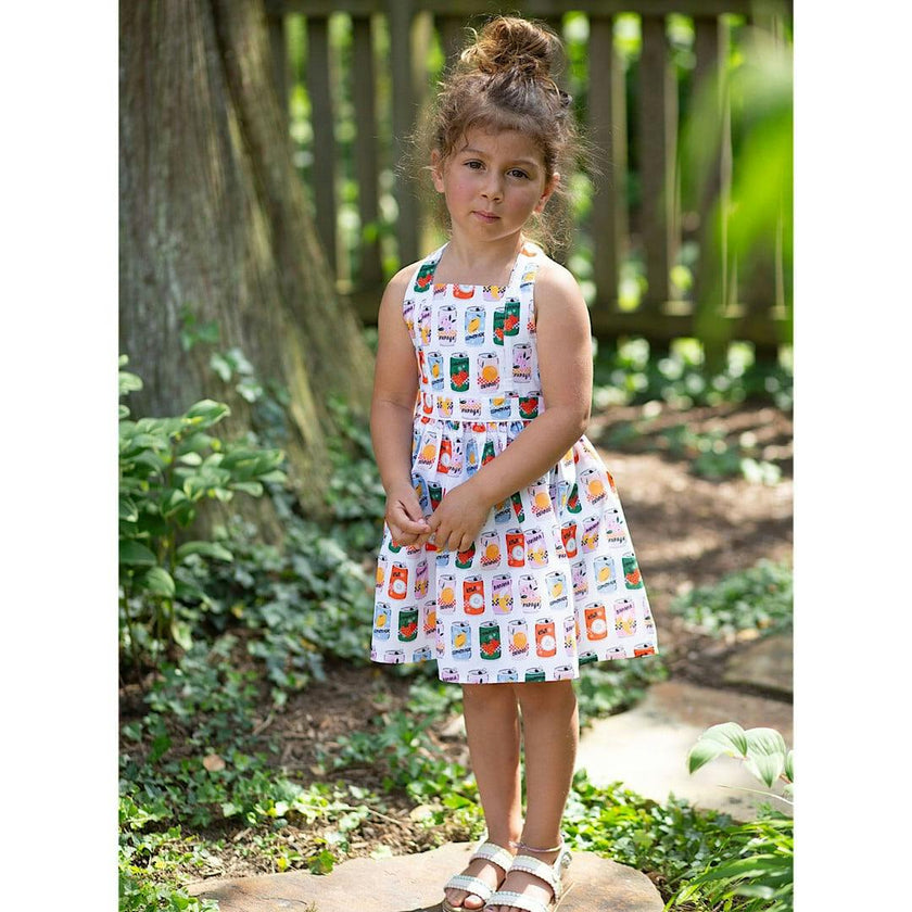 Tie Back Dress in Soda Pop